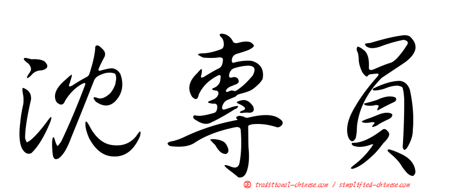 沈專員