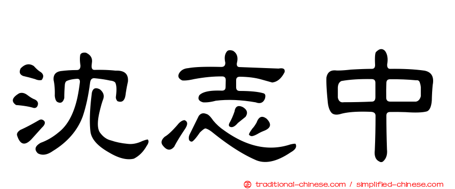 沈志中