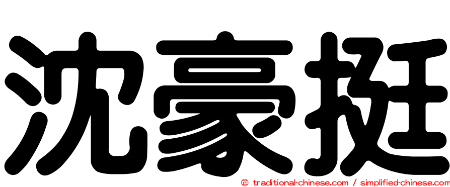 沈豪挺
