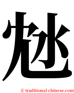 沊 serif font