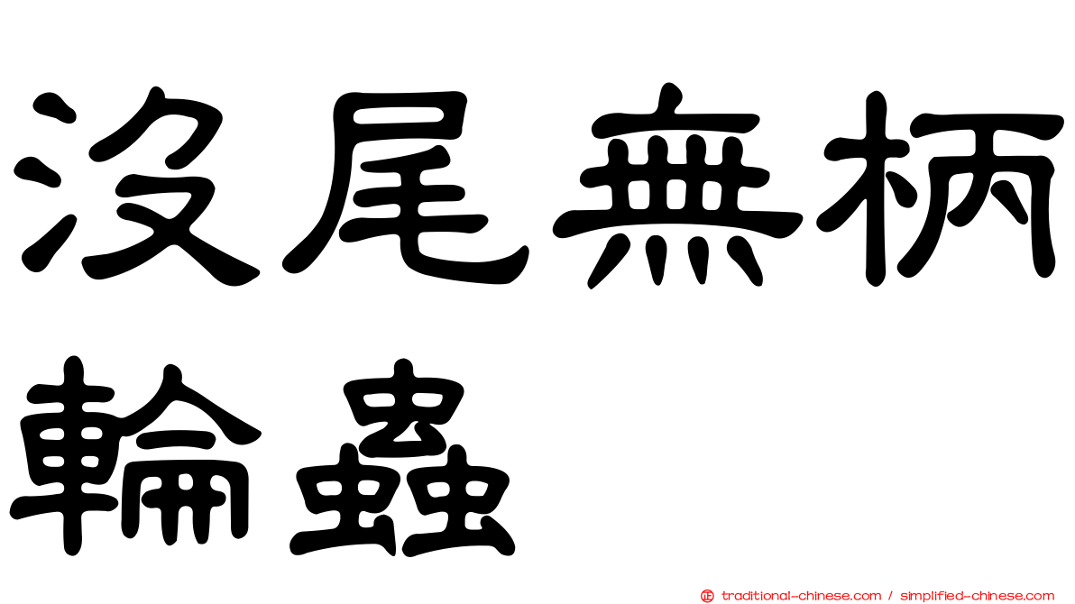 沒尾無柄輪蟲
