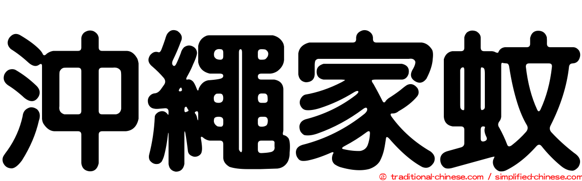 沖繩家蚊