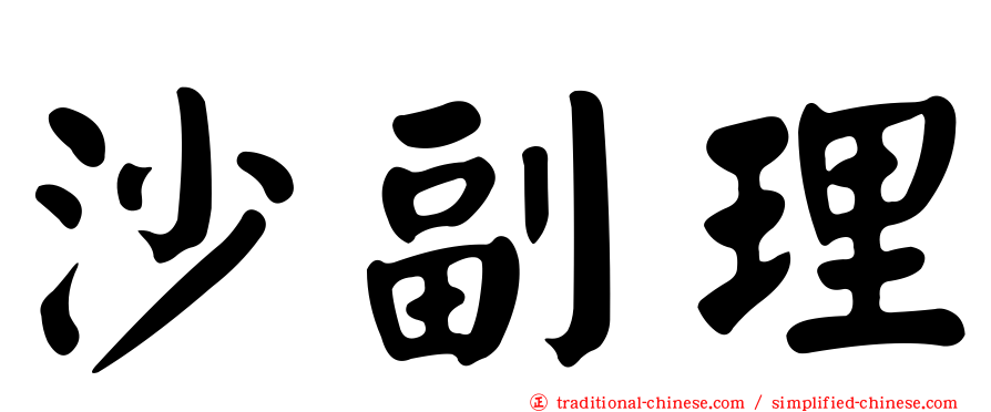沙副理