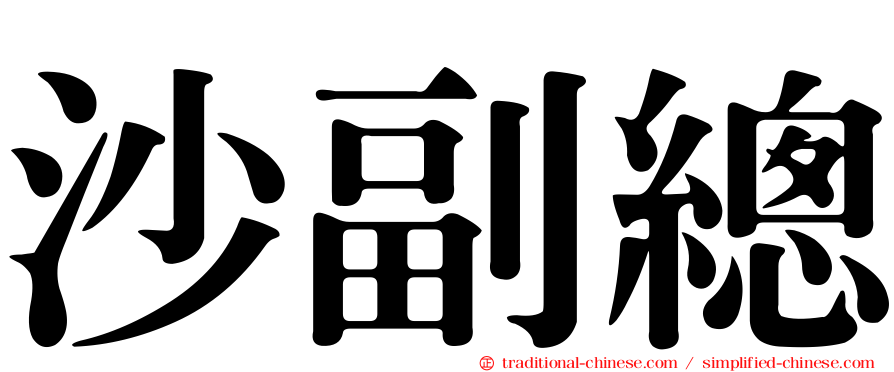 沙副總