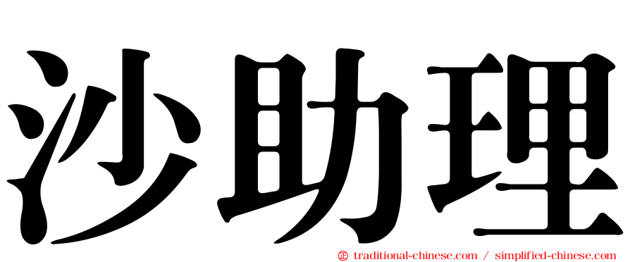 沙助理