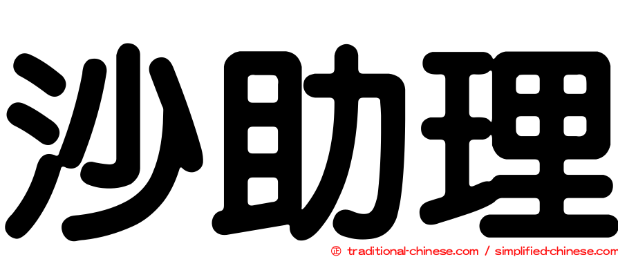 沙助理