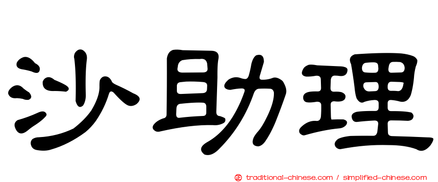 沙助理