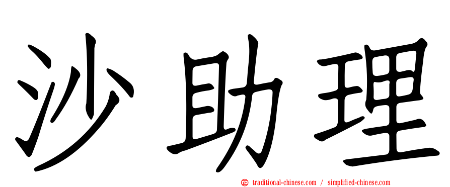 沙助理