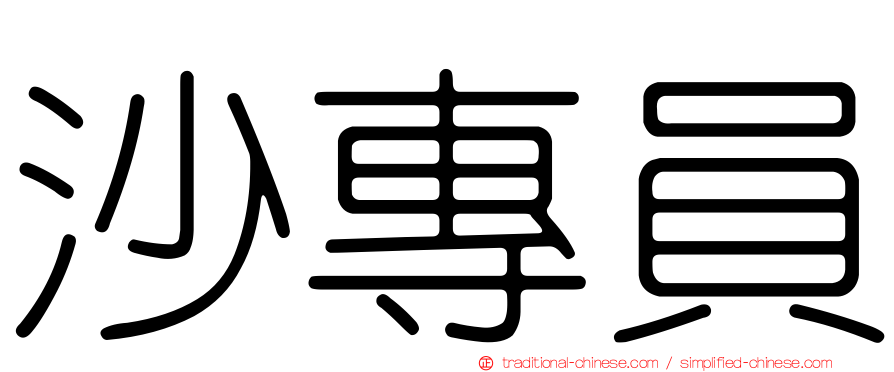 沙專員