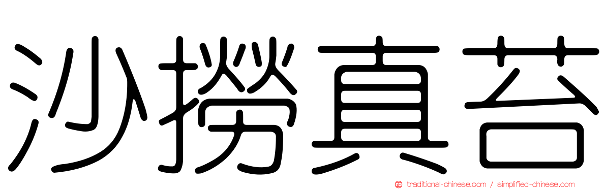 沙撈真苔
