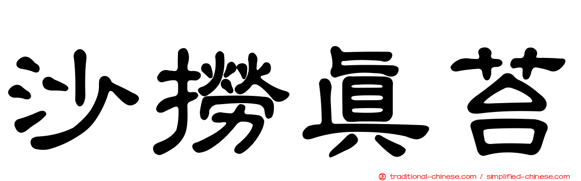 沙撈真苔