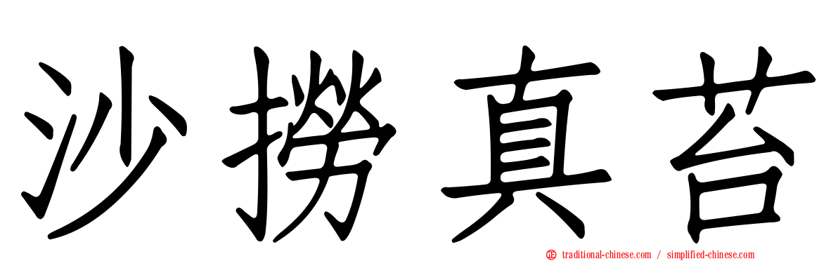 沙撈真苔