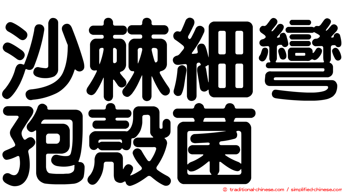 沙棘細彎孢殼菌