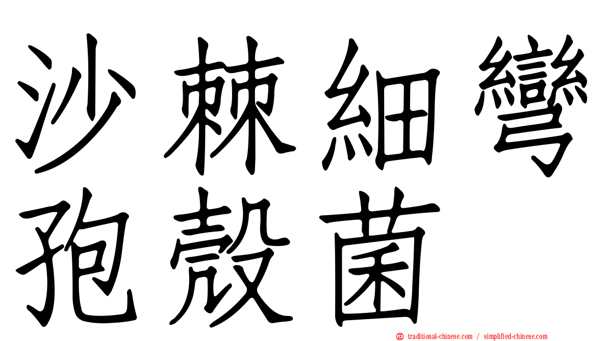 沙棘細彎孢殼菌