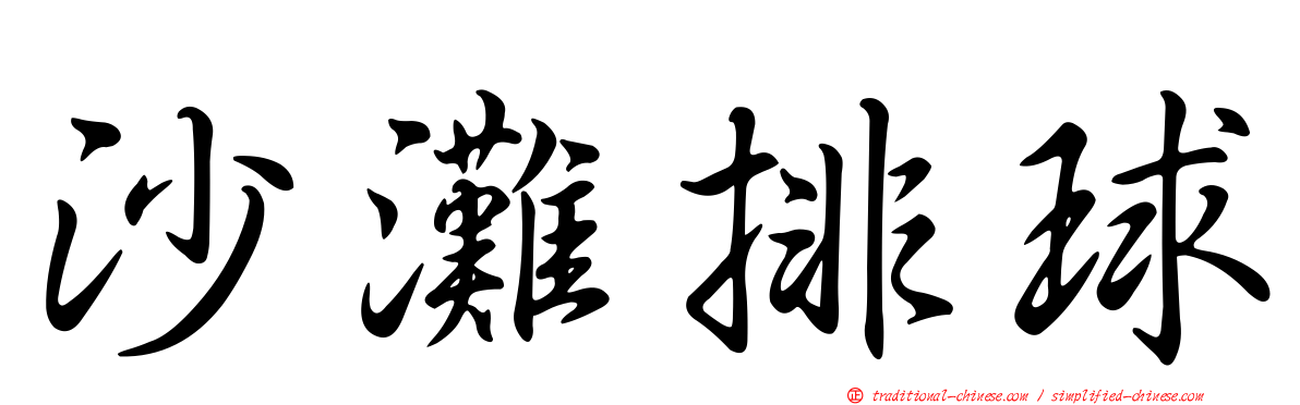 沙灘排球