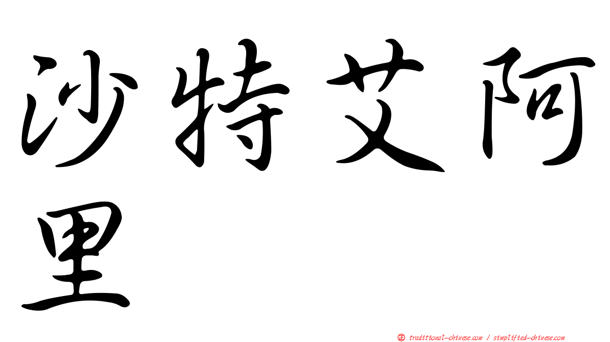 沙特艾阿里