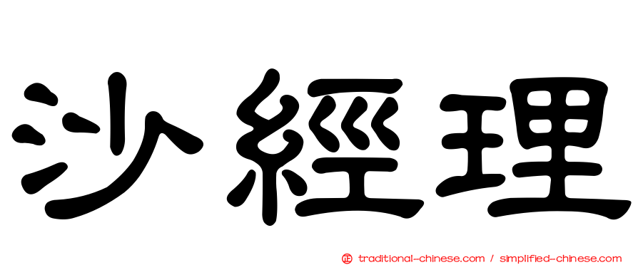 沙經理