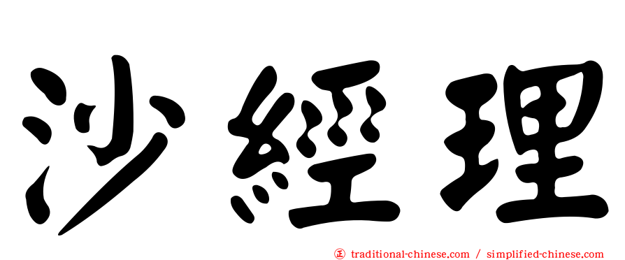 沙經理