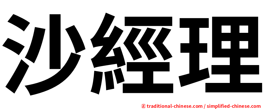 沙經理