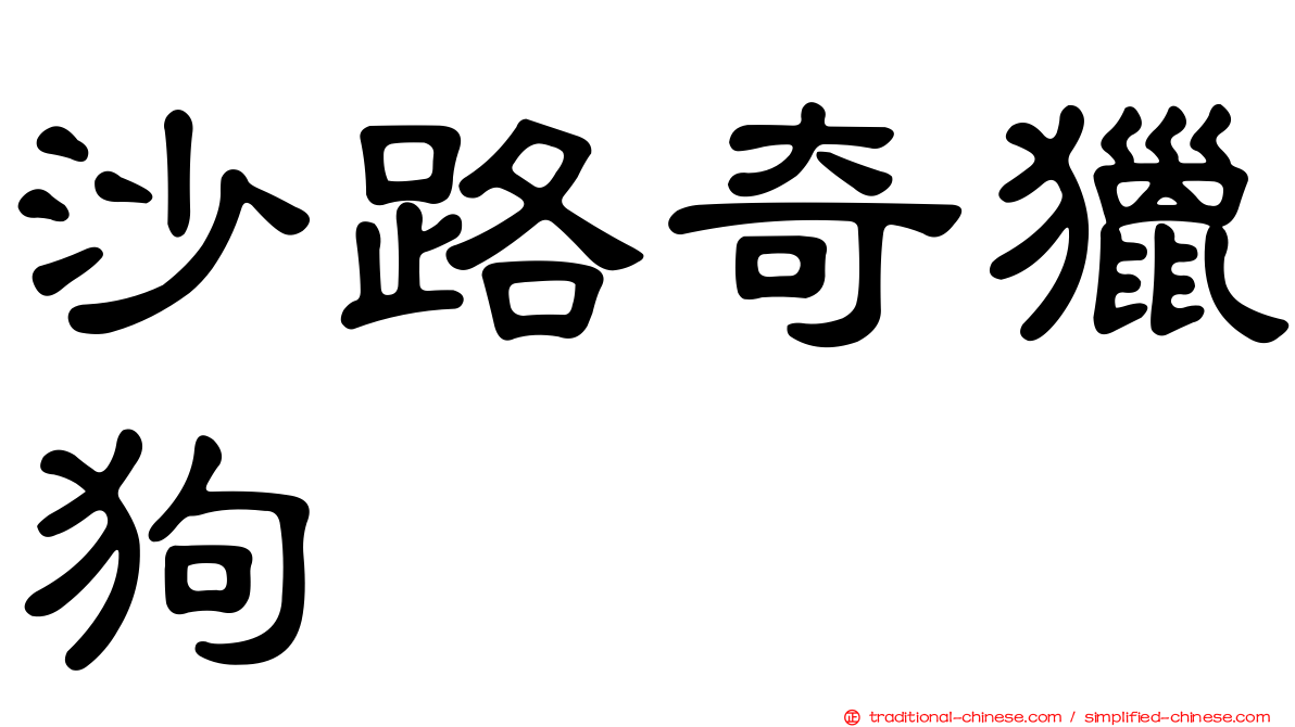 沙路奇獵狗