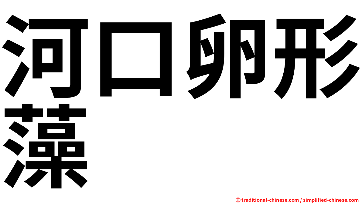 河口卵形藻