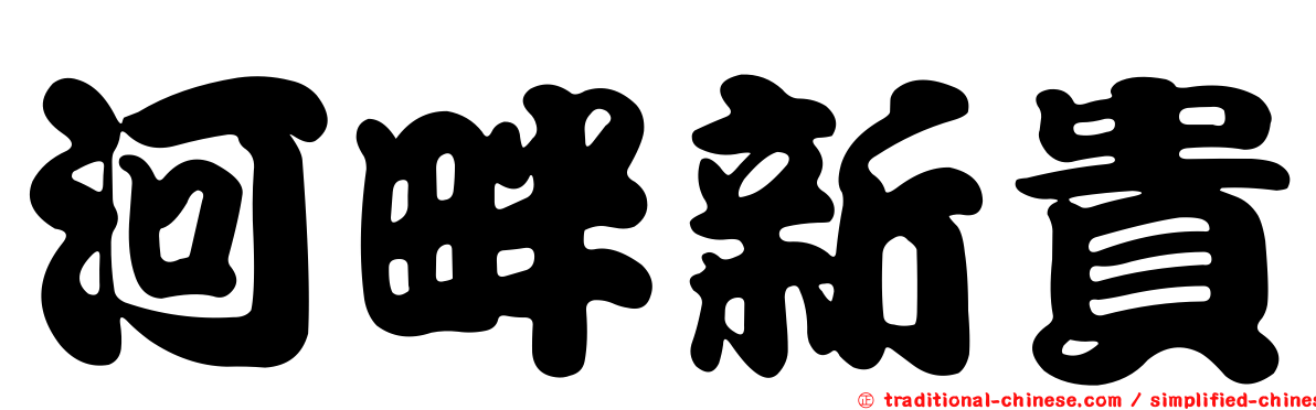 河畔新貴