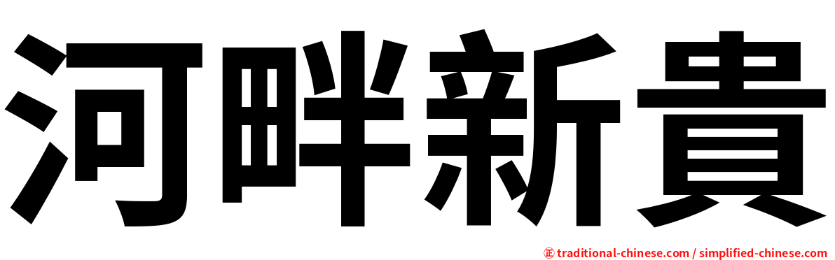 河畔新貴