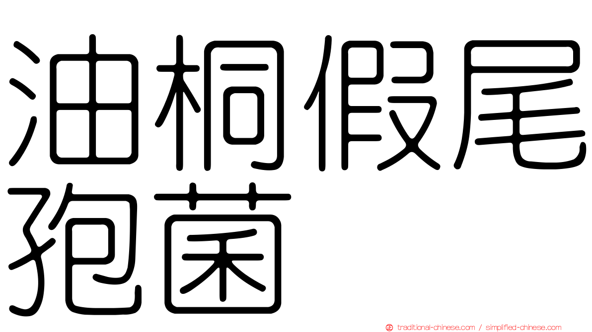 油桐假尾孢菌