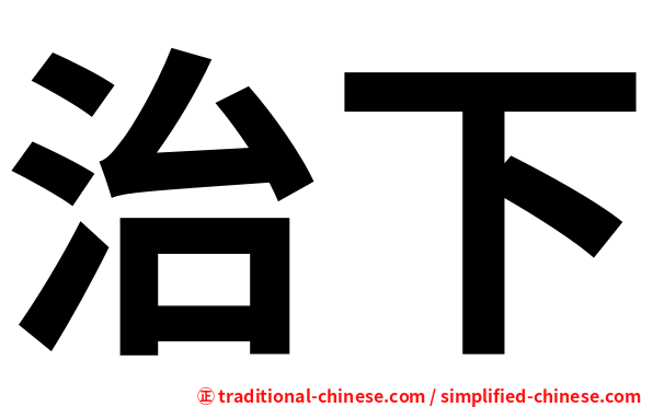 治下