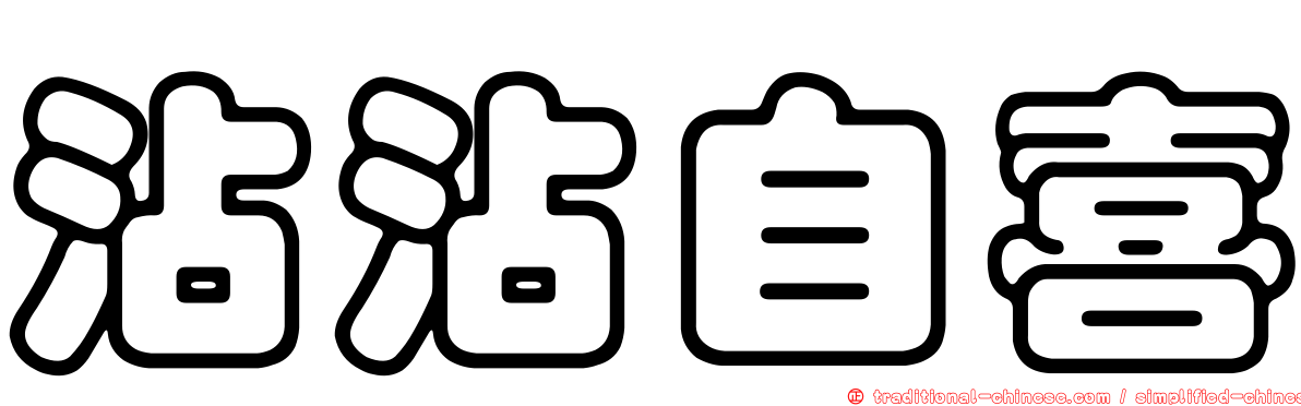 沾沾自喜