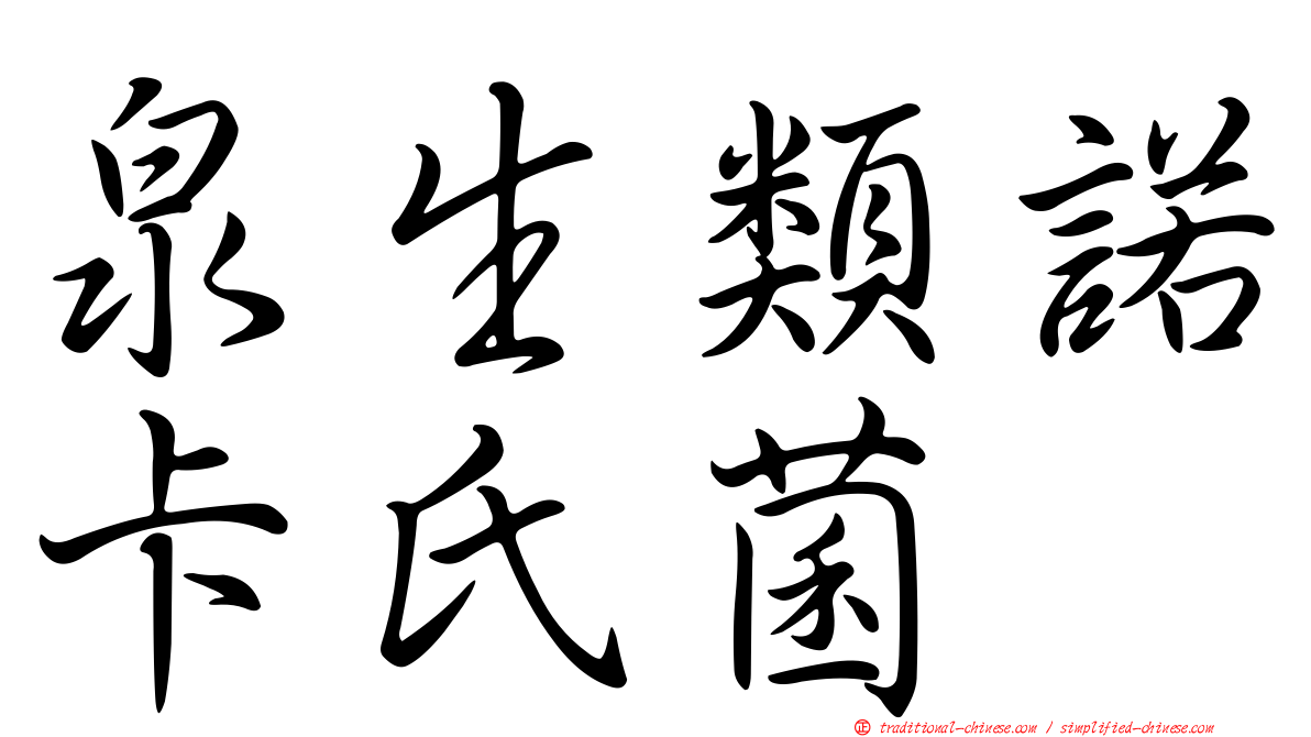 泉生類諾卡氏菌