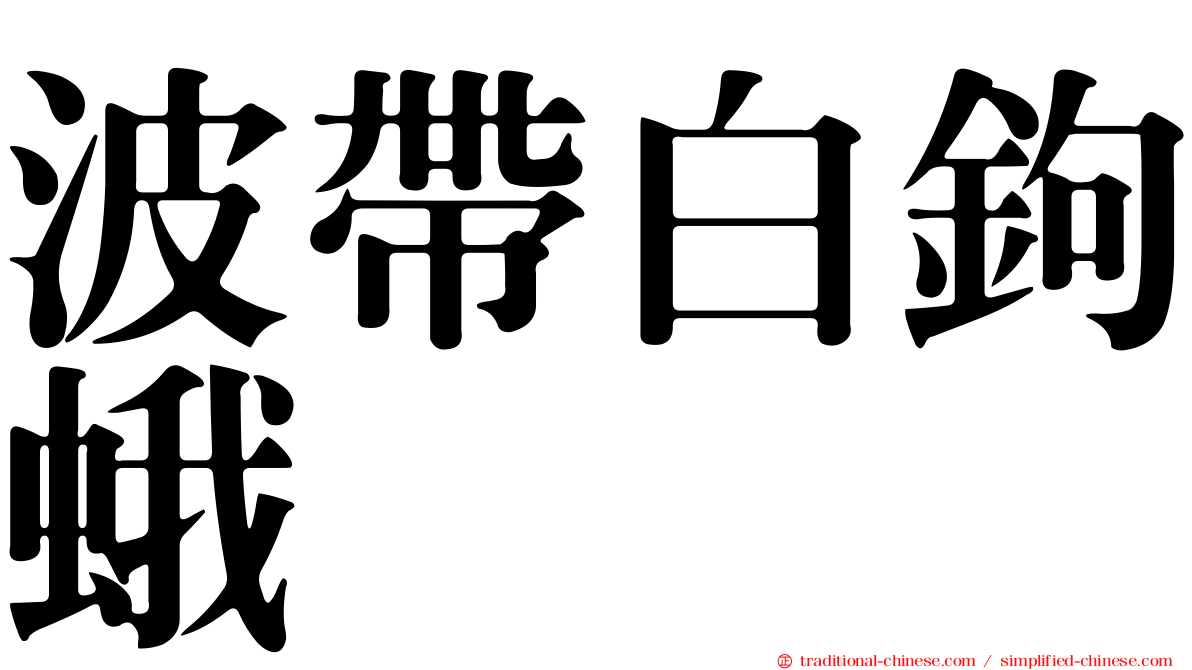 波帶白鉤蛾