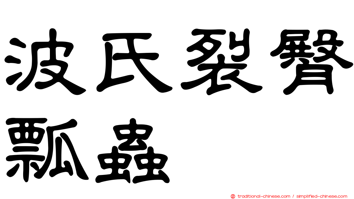 波氏裂臀瓢蟲