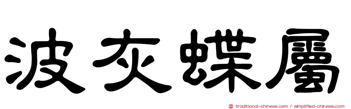 波灰蝶屬