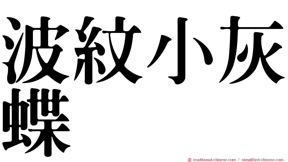 波紋小灰蝶