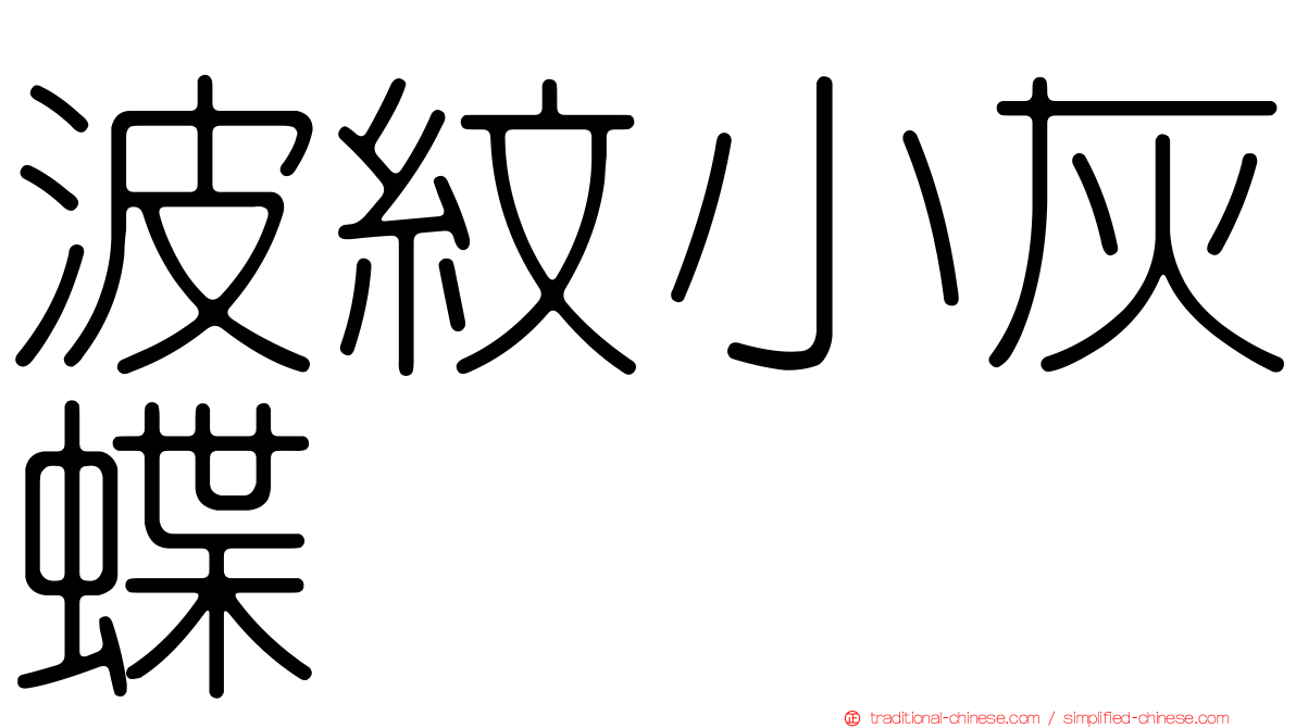 波紋小灰蝶