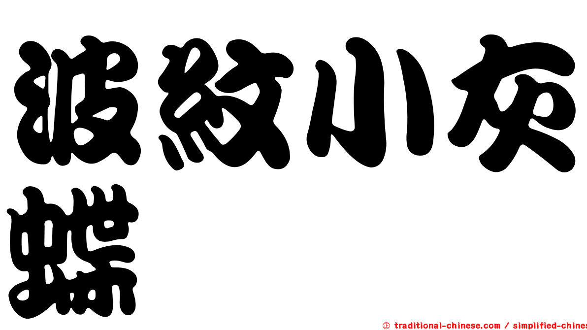 波紋小灰蝶