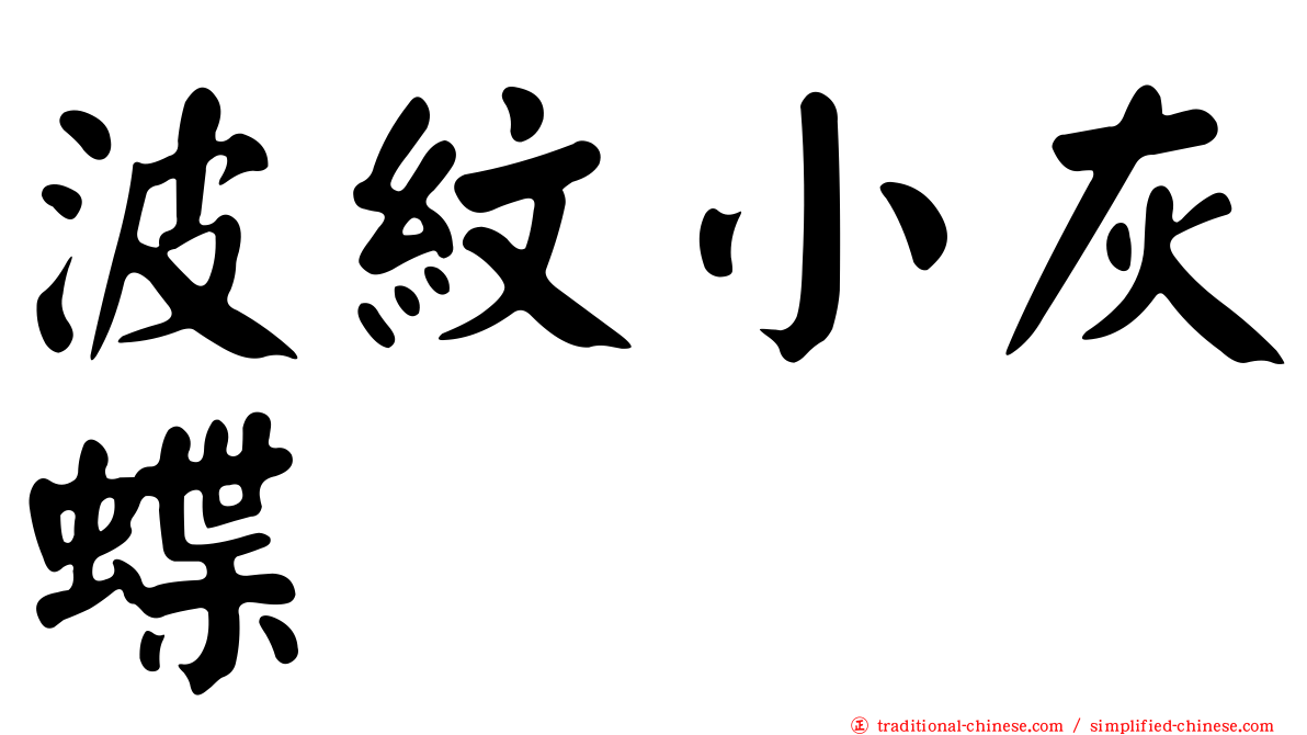 波紋小灰蝶