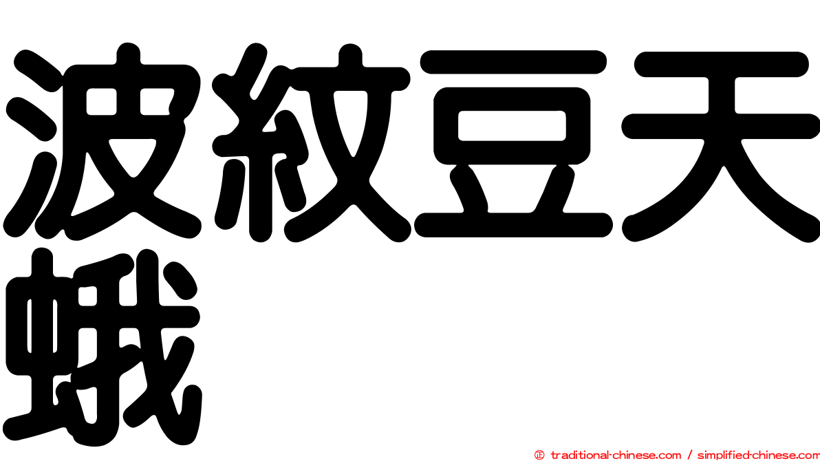 波紋豆天蛾