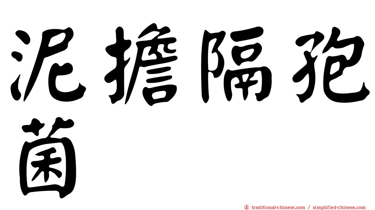 泥擔隔孢菌
