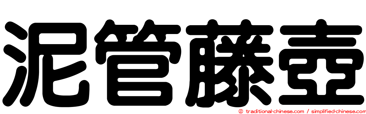 泥管藤壺