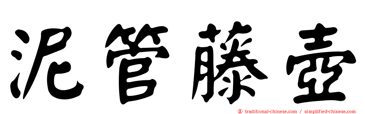 泥管藤壺