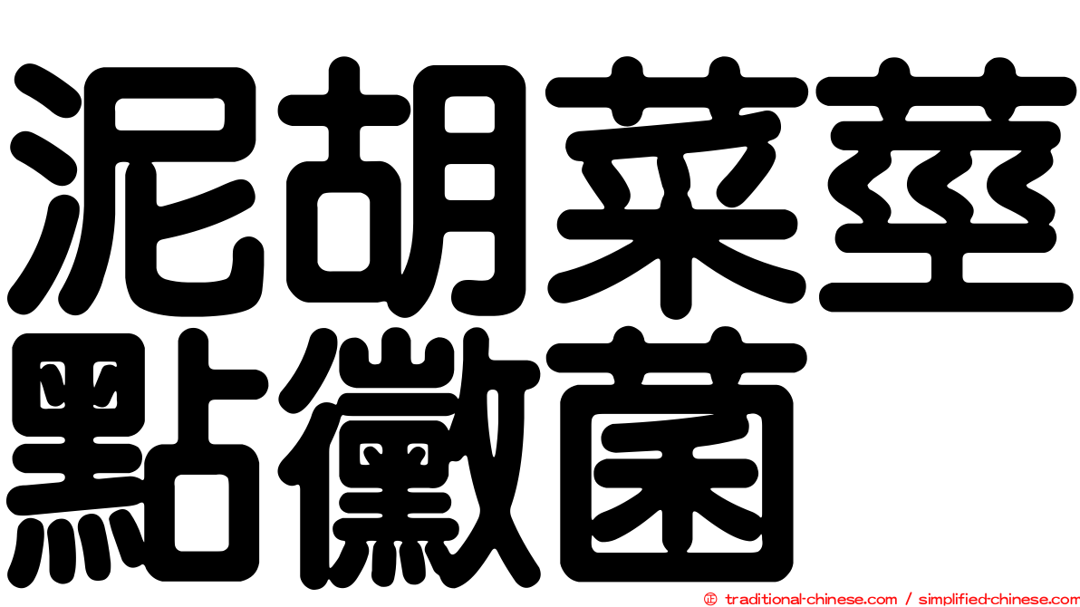 泥胡菜莖點黴菌