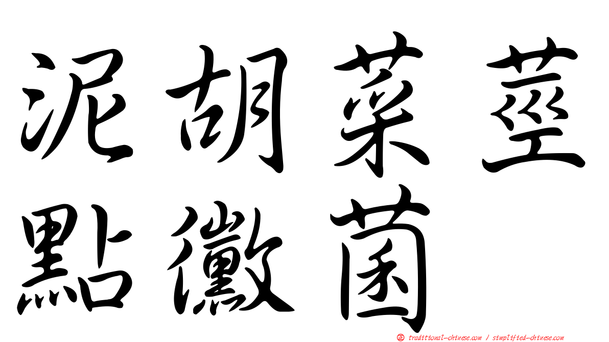 泥胡菜莖點黴菌