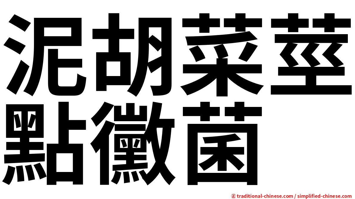 泥胡菜莖點黴菌
