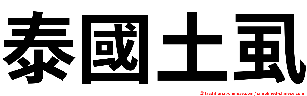 泰國土虱