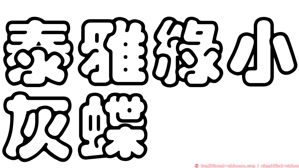 泰雅綠小灰蝶