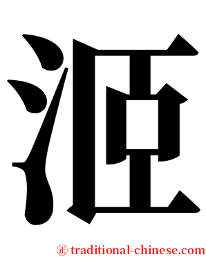 洍 serif font