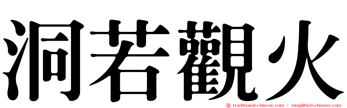 洞若觀火