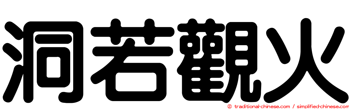 洞若觀火